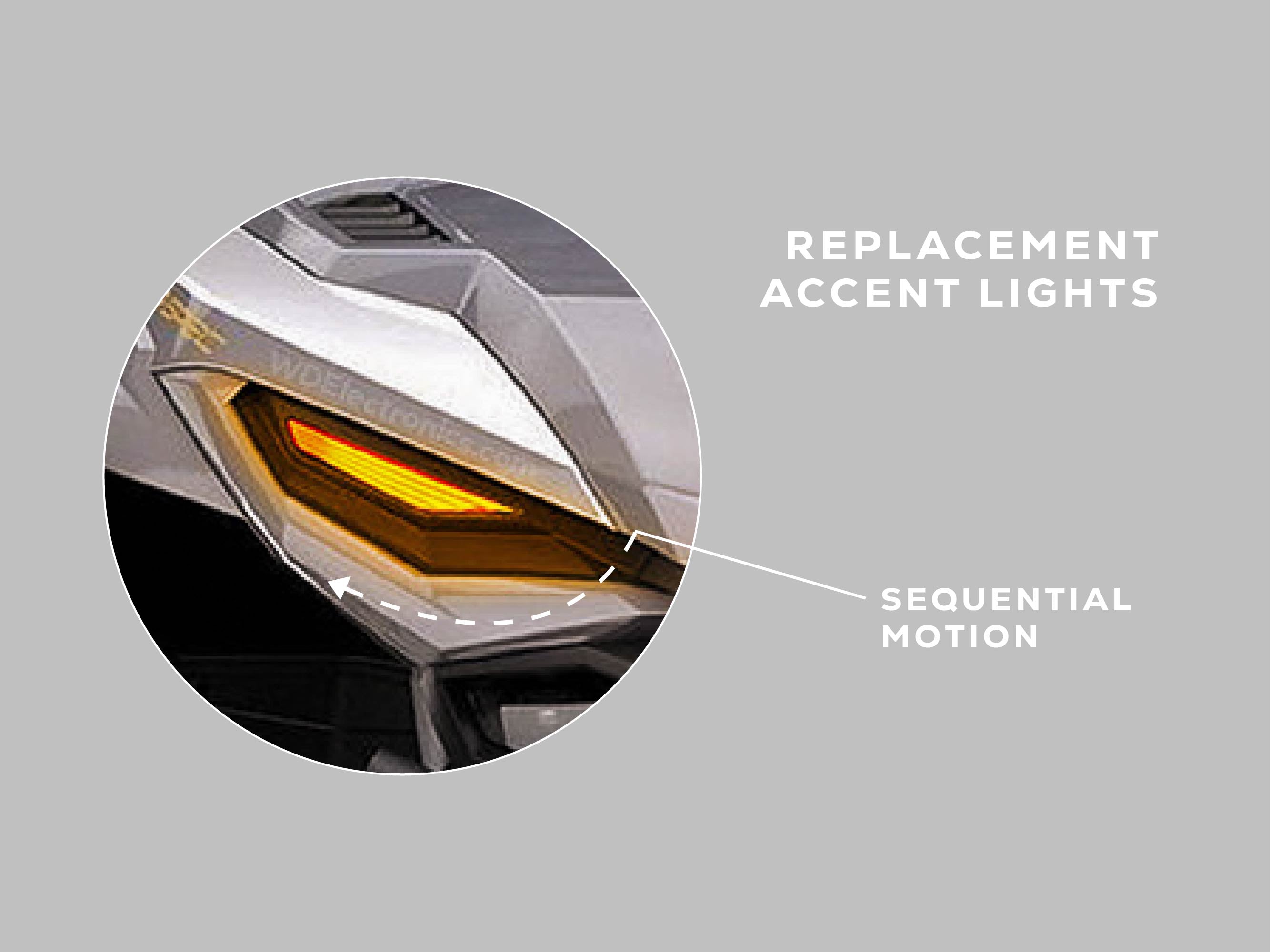 2021+ Yamaha Wolverine RMAX - Replacement Accent Lights